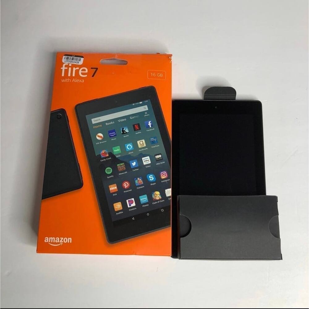 Amazon Fire 7 Tablet 9th Generation 7in Display With Alexa 16GB Black 2019